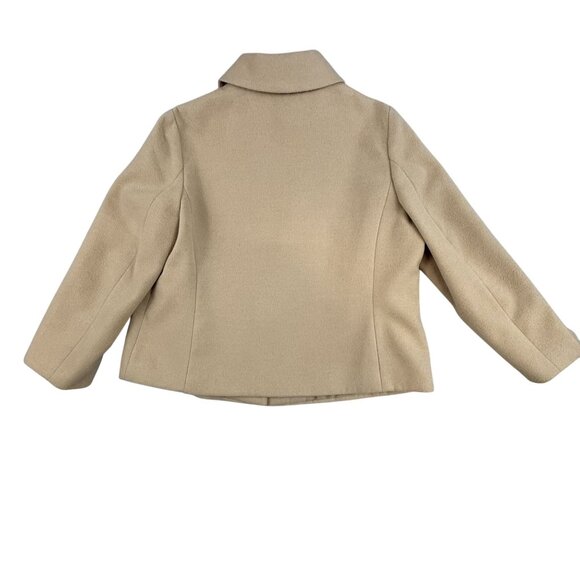 Chico's Jacket Women's 1 Wool Blend Coat Single Textured‎ Button Closure Lined - Picture 2 of 12